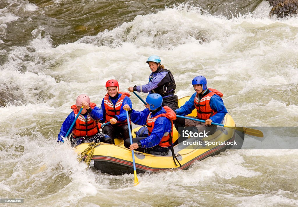 Rafting In Stati Uniti Occidentali - Foto stock royalty-free di Rafting sulle rapide