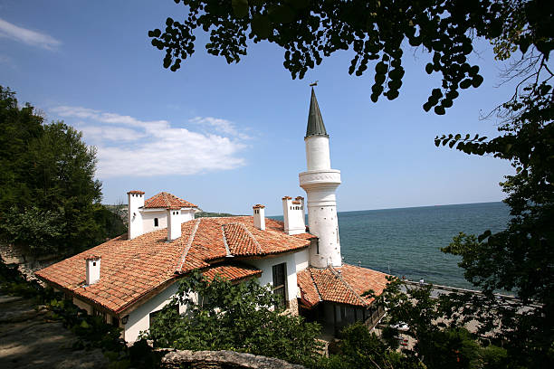 istock sea view with Greek-Byzantine fortress 151542097