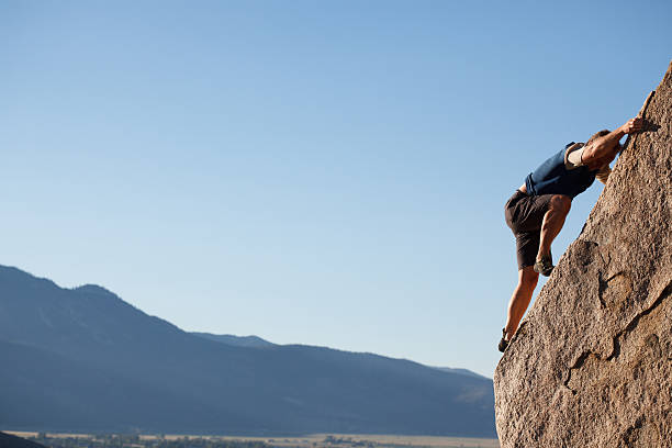 Rock Climbing stock photo