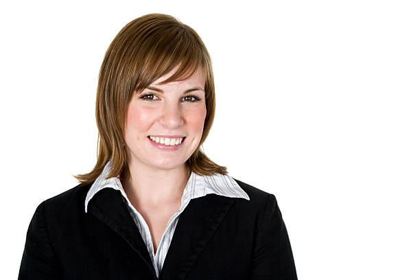 istock Professional business woman isolated on white 151542660