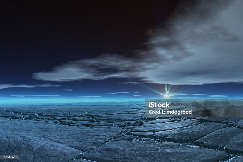 Frozen Tundra Illustration of isolated frozen tundra arctic scene Arctic Stock Photo