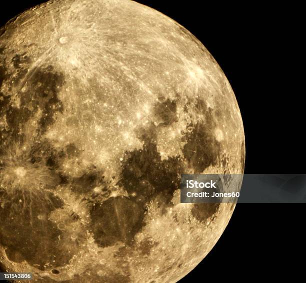 Moon Stock Photo - Download Image Now - Astronomy, Horizontal, Meteor Crater