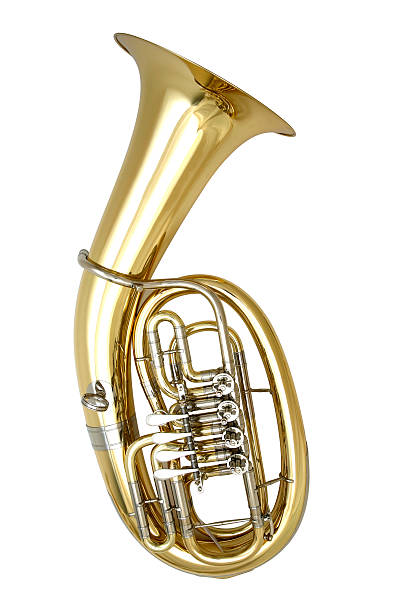 istock Stock image of a tuba on a white background 151544034