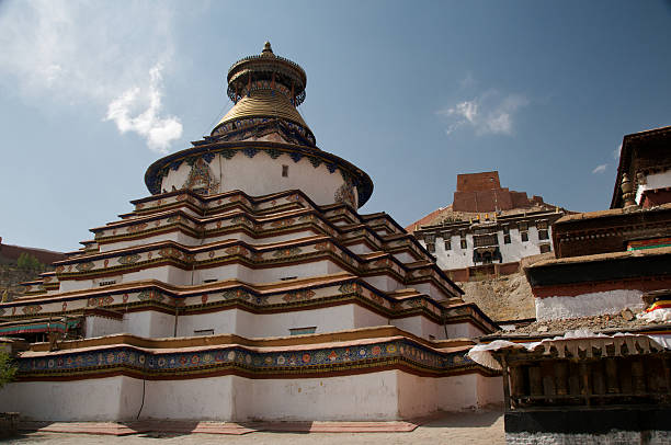 Gyantse Kumbum (100,000 Images Stupa) in Tibet stock photo