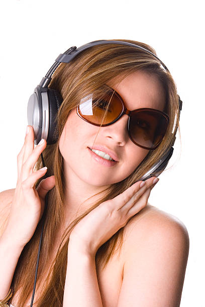 istock Girl with Earphones 151544352