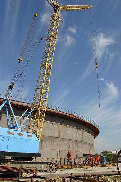 istock Construction of the oil tank 151544924