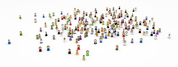 istock Cartoon Crowd with Headphones 151547285