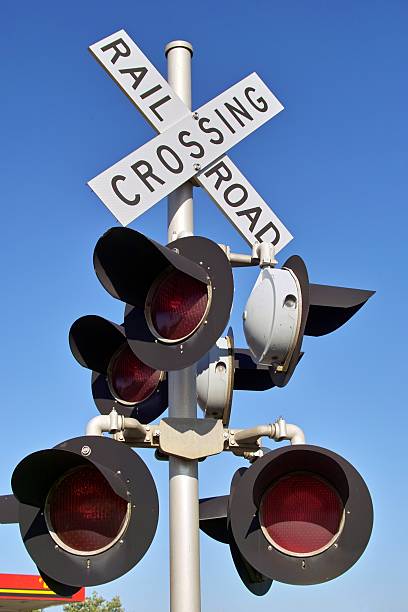 istock Railroad Crossing Warning Sign 151547537