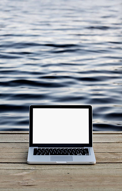 istock Laptop on a footbridge 151547974