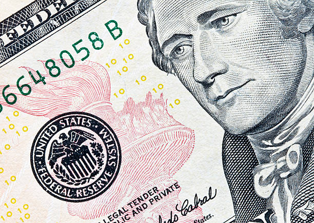 istock ten dollar bill focus on federal reserve seal 151548355
