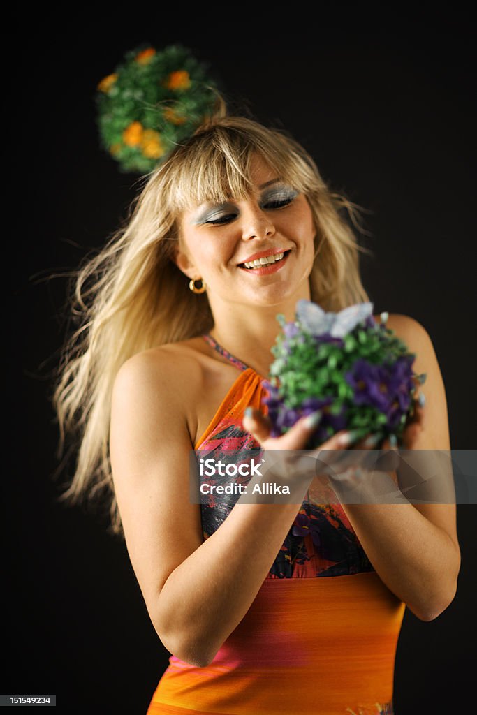 A Bela fada na expectativa de Madeira - Royalty-free Adolescência Foto de stock