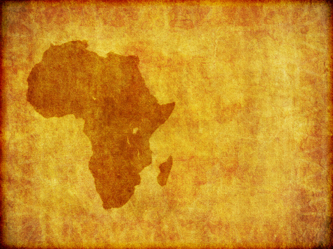 Continente africano fondo de Grunge con espacio para texto photo