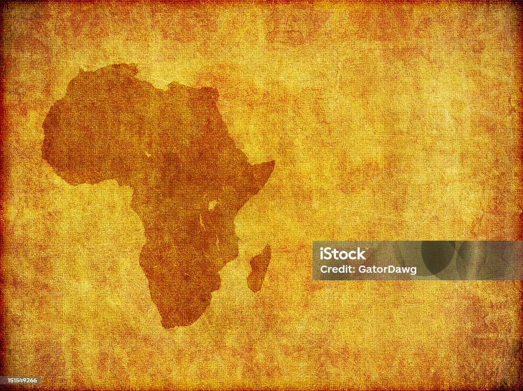 Continente africano Grunge Background con spazio per il testo - Foto stock royalty-free di Africa