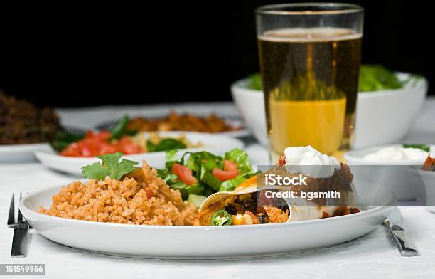 Gastrónomo Jantar Mexicana - Fotografias de stock e mais imagens de Burrito - Burrito, Alface, Almoço