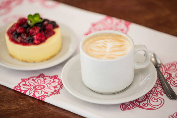Coffee with milk and cheesecake - Buenos Aires - Argentina