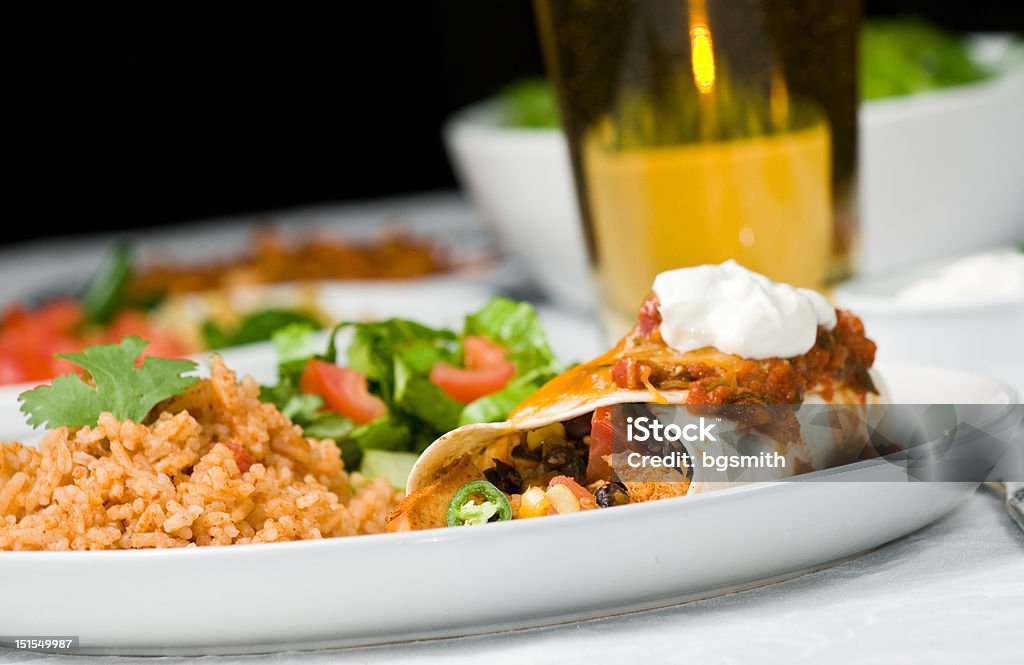 Gourmet cena messicana - Foto stock royalty-free di Birra