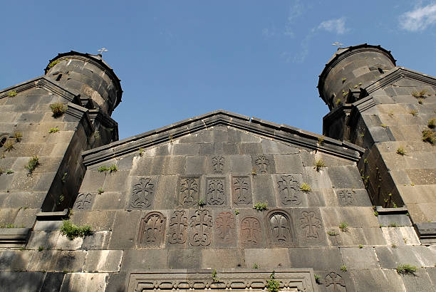 Ancient church Dgher, Armenia stock photo