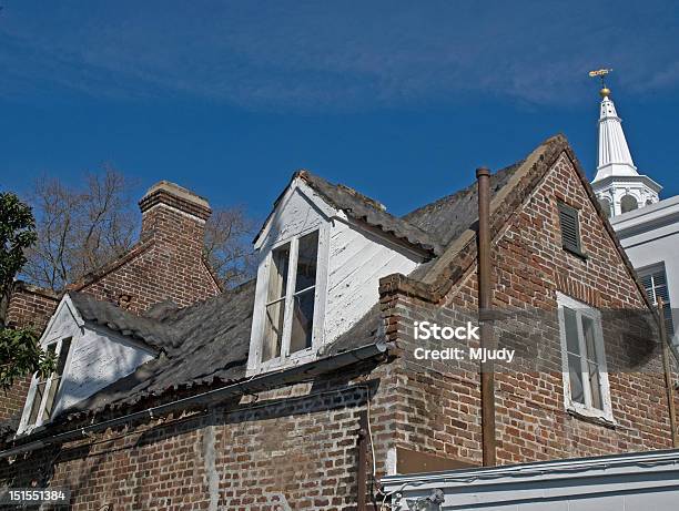 Roof Tops Of Charleston Stock Photo - Download Image Now - Architectural Feature, Brick, Charleston - South Carolina