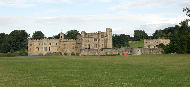 The front side of Leeds Castle