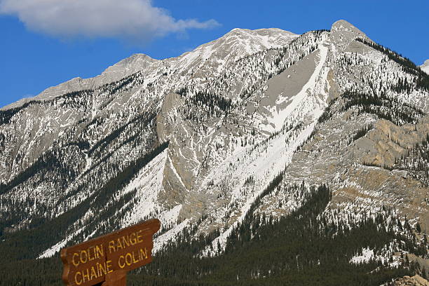 colin range, jasper, canada stock photo