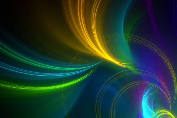 Digitally generated abstract background that looks like it's in endless space