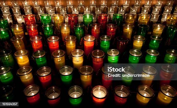 Colorful Candles Stock Photo - Download Image Now - Atmospheric Mood, Burning, Candle