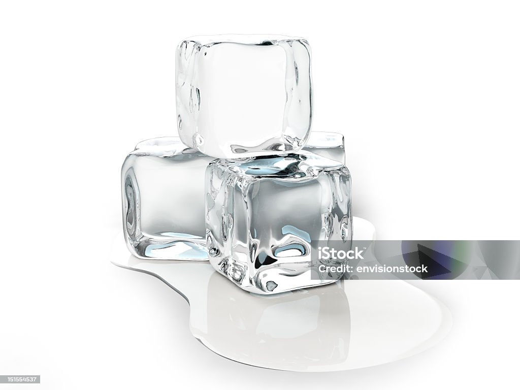 Cubos de hielo de fusión - Foto de stock de Cubito de Hielo libre de derechos