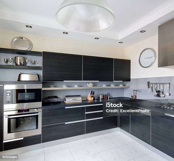 Interior Of Modern Kitchen Stock Photo - Download Image Now - Indoors, Apartment, Appliance
