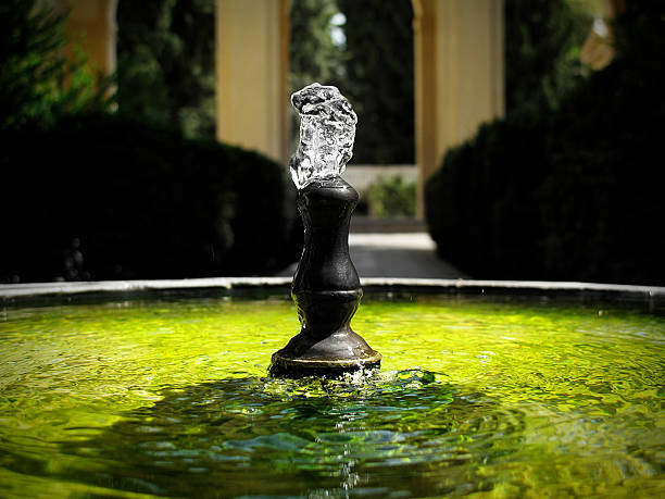 Garden Fountain stock photo