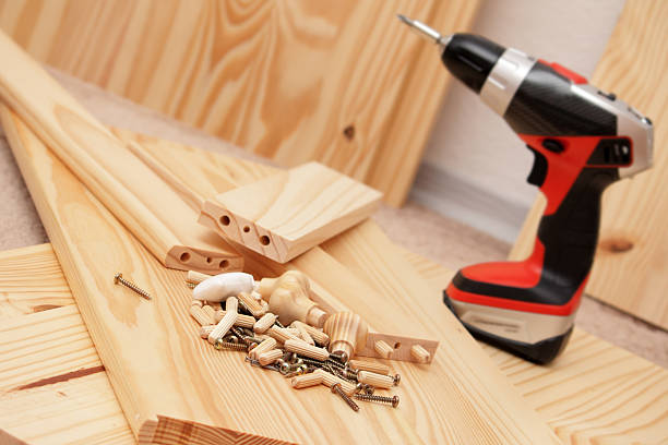istock Mounting furniture with screwdriver 151557370