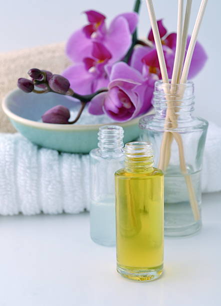 Aromatherapy time stock photo