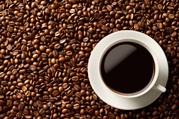 istock Coffee beans and a cup of coffee 1515575719