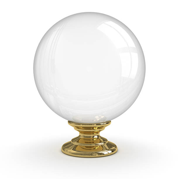 Crystal ball (Isolated) stock photo