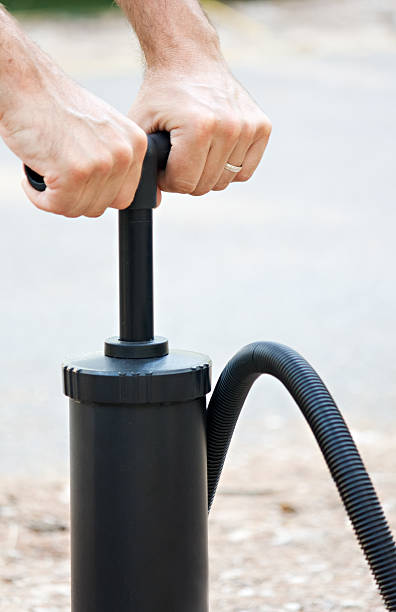 istock manual inflate mattres air pump 151558782