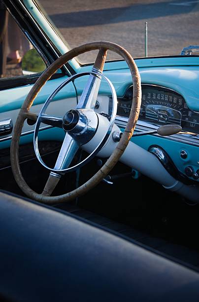 istock Nice interior of a vintage convertible 151560005