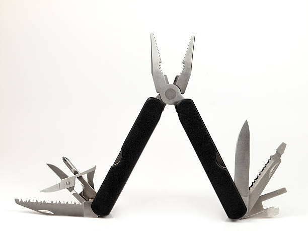istock Lazy-tongs with knife tool 151560422