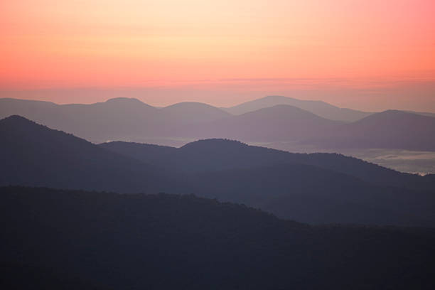 istock Pink glow above the Blue Ridge mountains at dawn  151561765