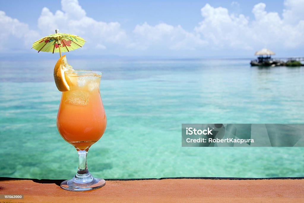 Tropischer Drink Paradies - Lizenzfrei Strand Stock-Foto