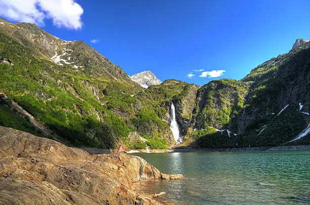 A lake in the French Pyrenees (OA')
