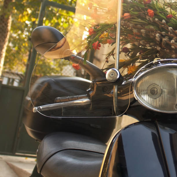 istock Vespa and flowers 151562545