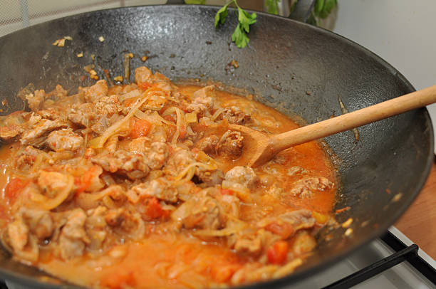 istock Hot dish prepared into  the wok. 151562704