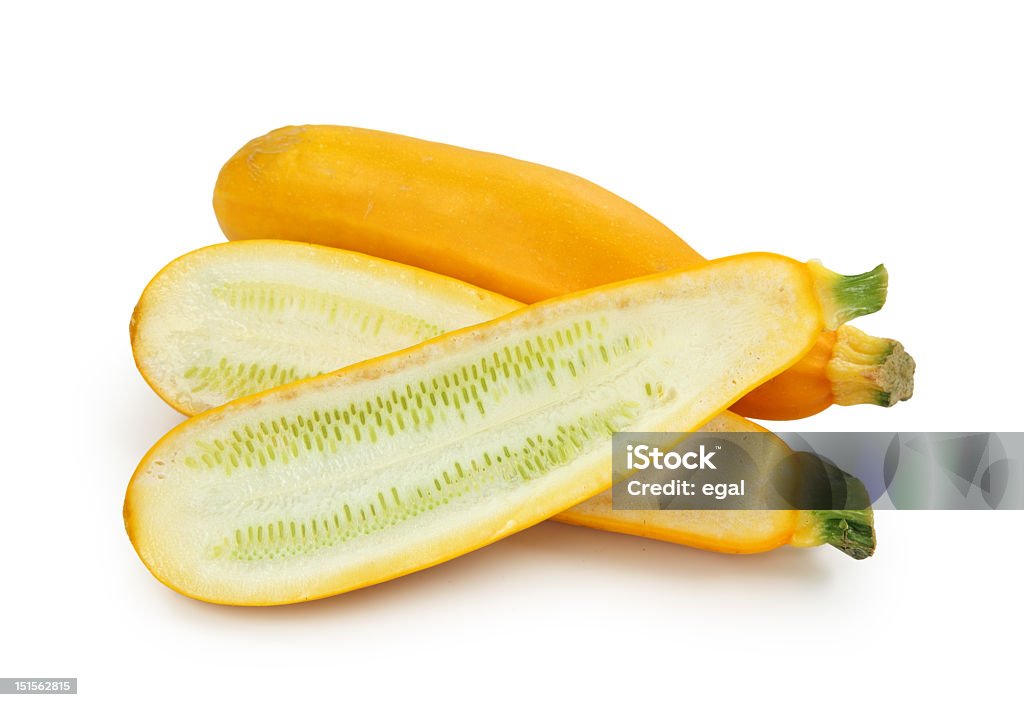 Gelbe zucchinis - Lizenzfrei Drei Gegenstände Stock-Foto