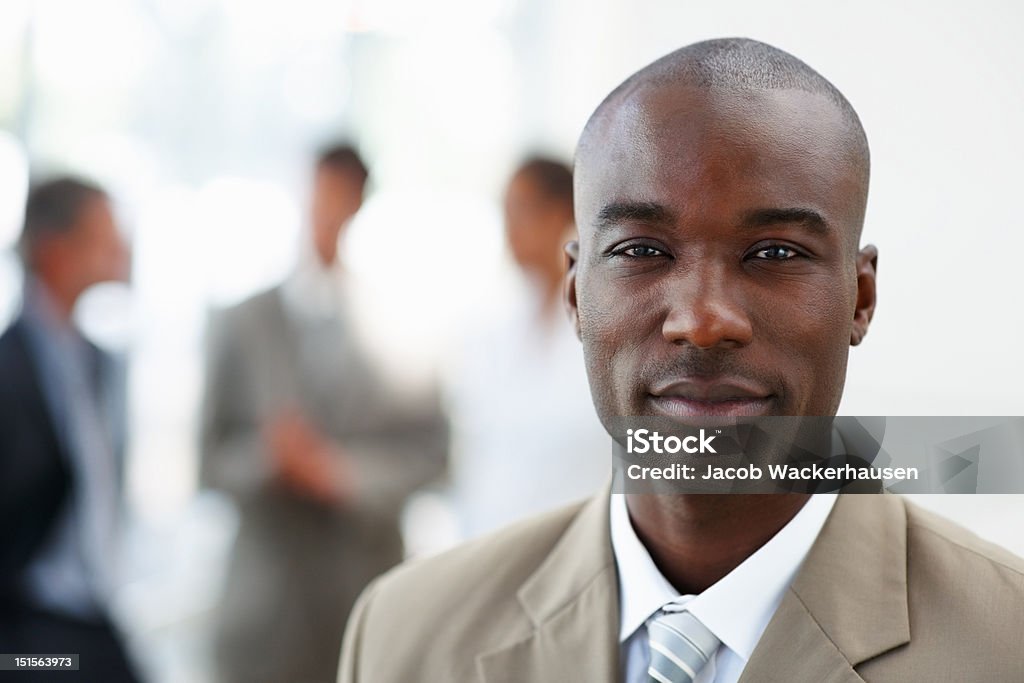 Close-up of a confident young businessman African Ethnicity Stock Photo