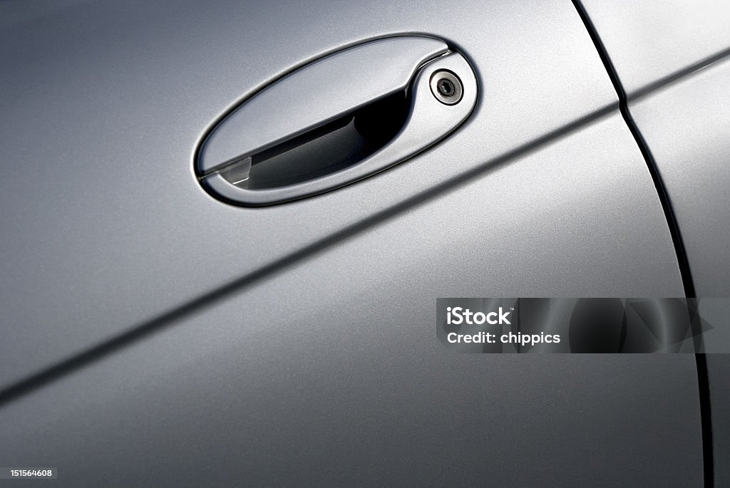 Close-up vista de prata Porta de Carro - Royalty-free Carro Foto de stock