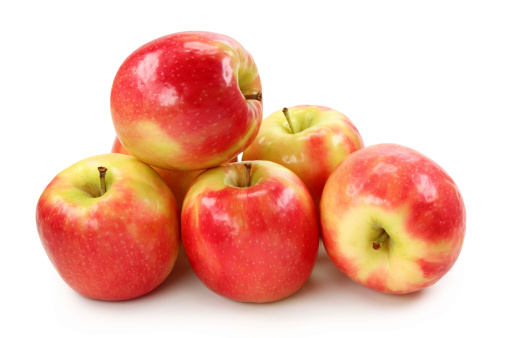 Apple Cripps Pink isolated on white background