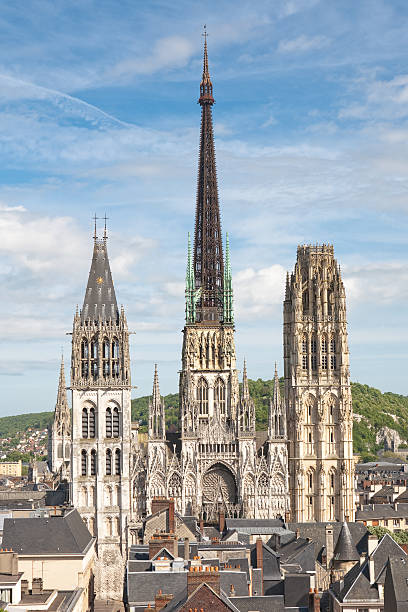 Cathedral of Rouen, France stock photo