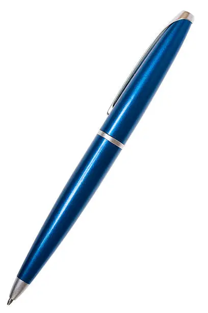 Photo of pen isolated on the white background