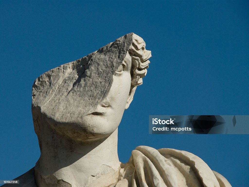 Rovine romane-Ostia Antica - Foto stock royalty-free di Statua