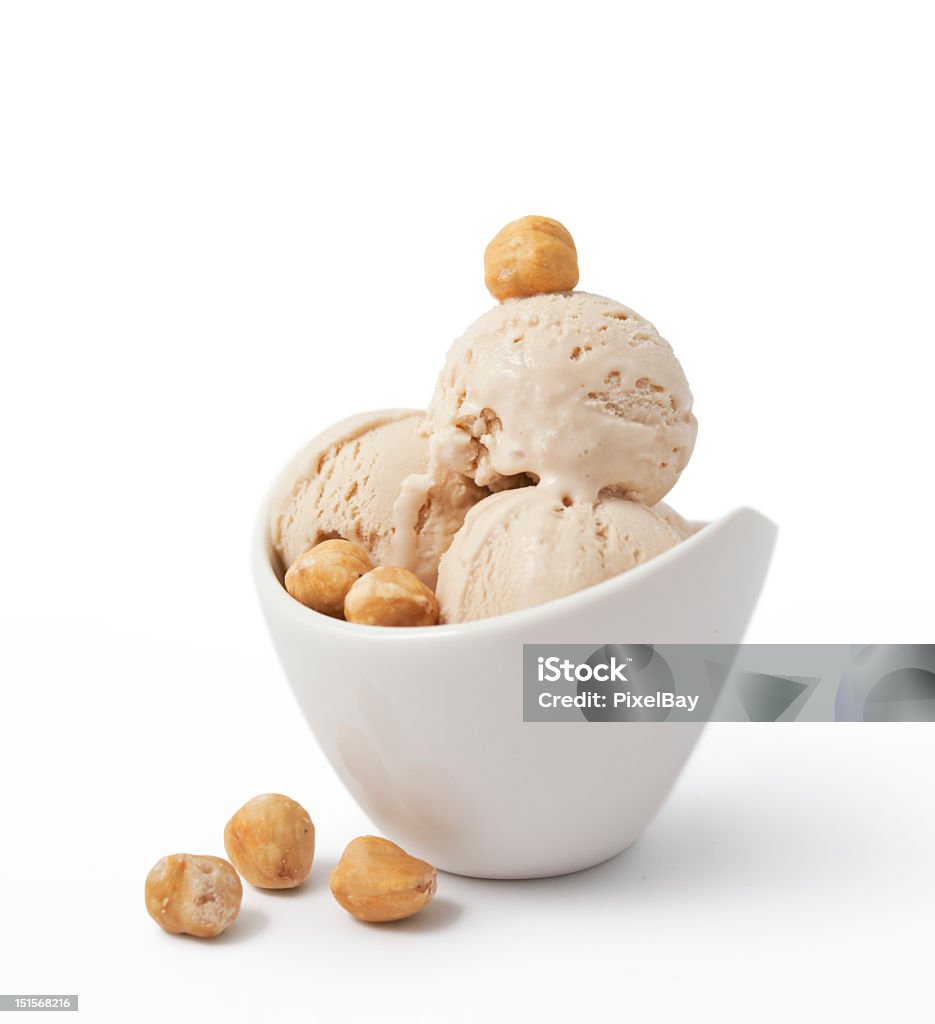 아이스크림-헤즐넛 - 로열티 프리 아이스크림 스톡 사진