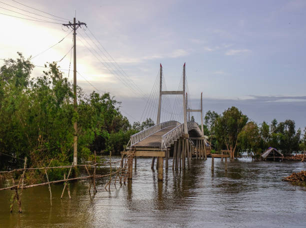 istock River scenery with a bridge in Vietnam 1515701105